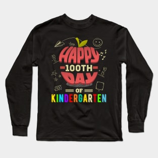 Happy 100th Day of Kindergarten Long Sleeve T-Shirt